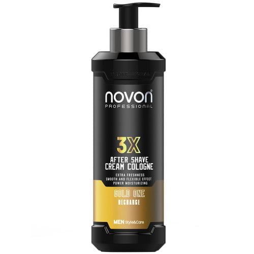 Novon 3X Aftershave Cream Cologne – Gold One –  400 ml - Haarmarkt.nl