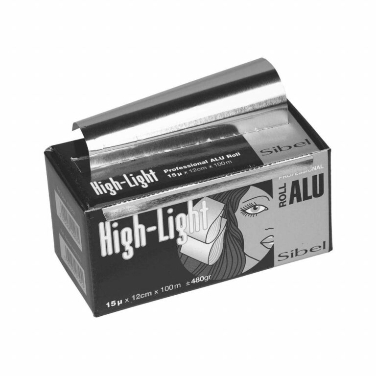 Sinelco Aluminium Folie Zilver – 15µ – 12cm x100m - Haarmarkt.nl