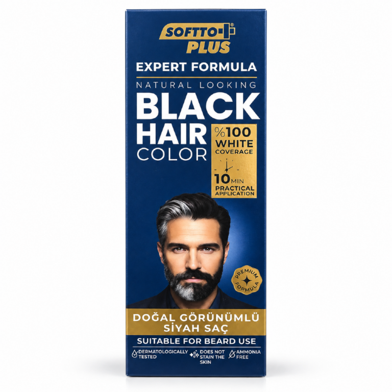 Softto+Plus Black Hair Color Shampoo 400ml